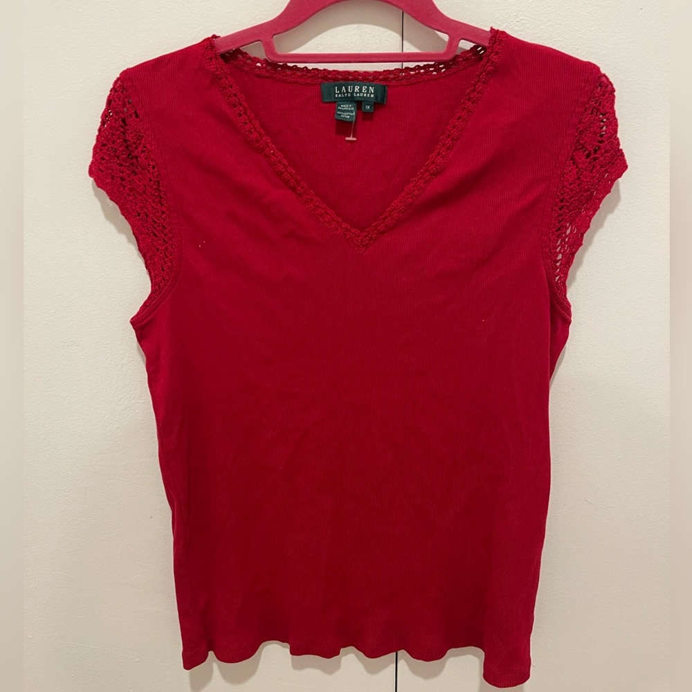 Ralph Lauren Red Tank Top